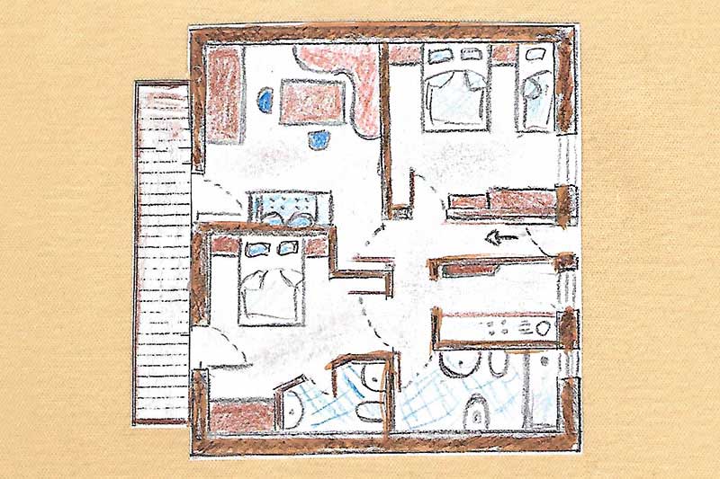 Apartment Belaut – Floor plan