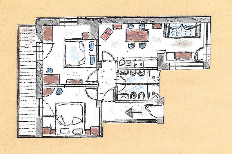 Apartment Belste – Floor plan